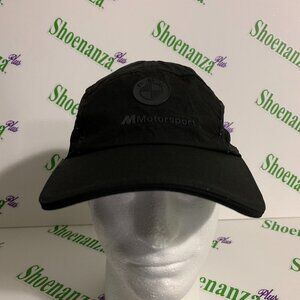 PUMA Hat BMW M Motorsport RCT Cap Black Adjustable Strap Perforated One Size